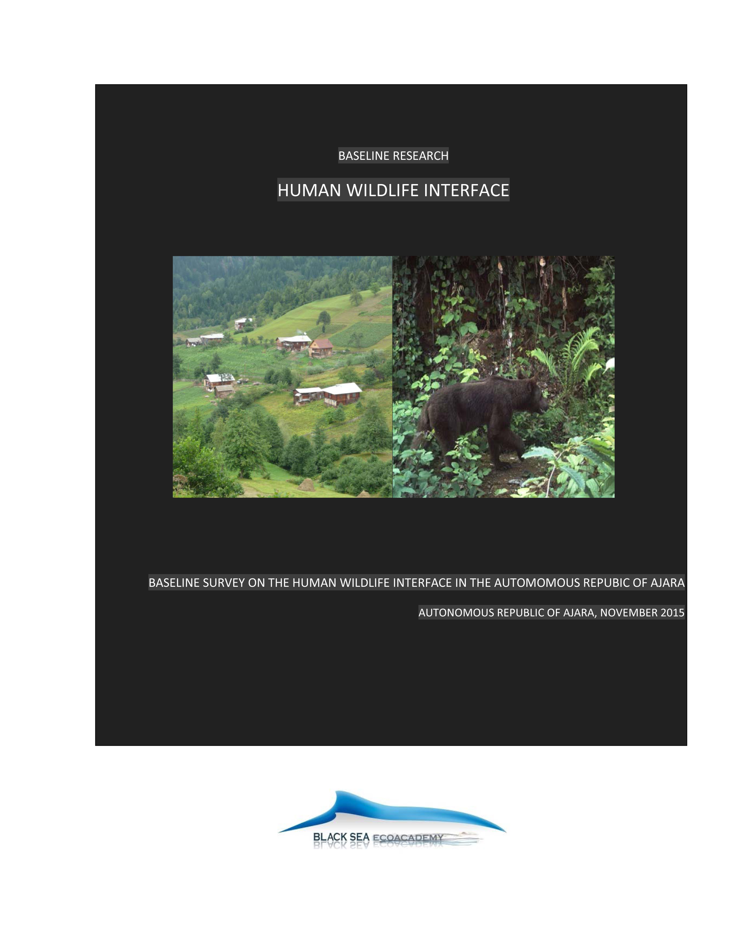 Baseline Survey - Human Wildlife Interface in Ajara (English Version)