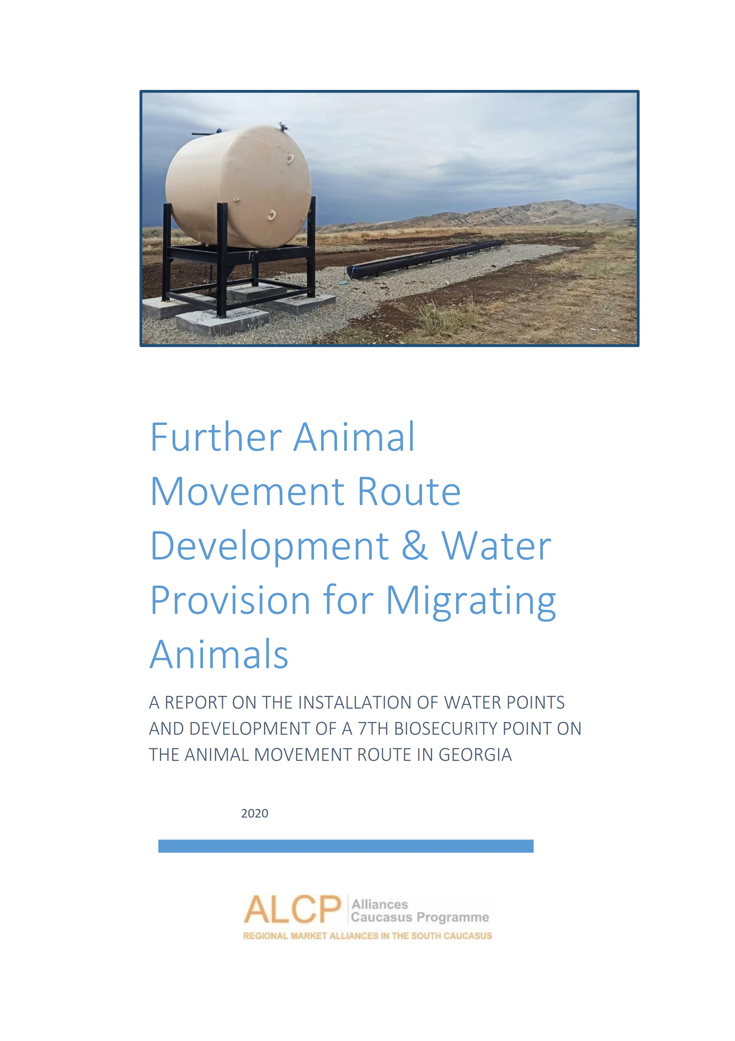 Further Animal Movement Route Development &amp; Water Provision for Migrating Animals